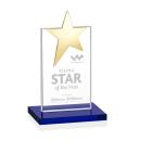 Bryanston Gold Blue Star Crystal Award