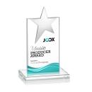 Bryanston Chrome Full Color Clear Star Crystal Award