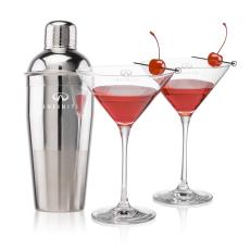 Catania Shaker & Santiago Martini Set - Corporate Recognition Gifts