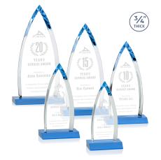 Shildon Sky Blue Crystal Award - Crystal Awards