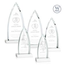 Shildon White Crystal Award - Crystal Awards