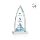 Shildon Full Color Starfire Arch & Crescent Crystal Award