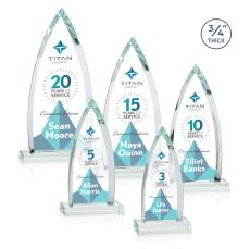 Shildon Full Color Clear Peak Crystal Award - Sales Awards