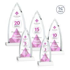 Shildon Full Color White Crystal Award - Full Color Awards