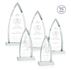 Shildon Clear Crystal Award - Crystal Awards