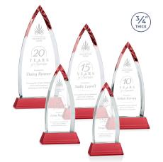 Shildon Red on Newhaven Crystal Award - Crystal Awards
