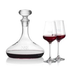 Stratford Decanter & Breckland Wine - Etched Barware