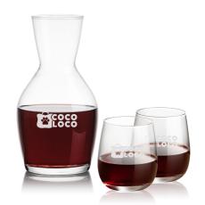Westwood Carafe & Crestview Stemless - Etched Barware