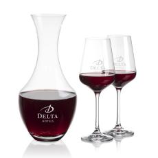 Oldham Carafe & Breckland Wine - Corporate Recognition Gifts