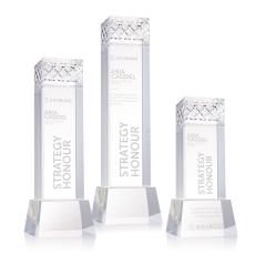 Velson Clear on Base Obelisk Crystal Award - Newest Additions