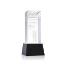 Velson Black on Base Obelisk Crystal Award