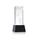 Velson Black on Base Obelisk Crystal Award