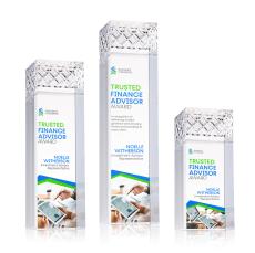 Velson Full Color Obelisk Crystal Award - Newest Additions