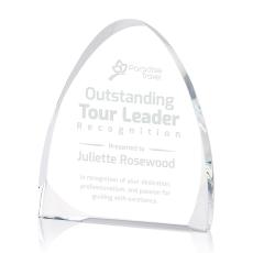 Georgia Peak Arch & Crescent Crystal Award - Crystal Awards