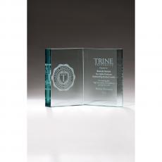 Employee Gifts - Jade Glass Book Glass Awards