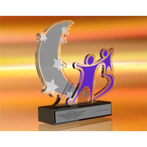 Featured - Custom Acrylic Awards Gallery - Big Brothers & Big Sisters BIG Foundation Award
