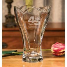 Employee Gifts - Symphony Clear Crystal Floral Vase