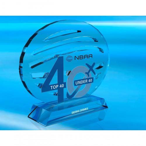 Featured - Custom Acrylic Awards Gallery - NBAA Top 40 Under 40