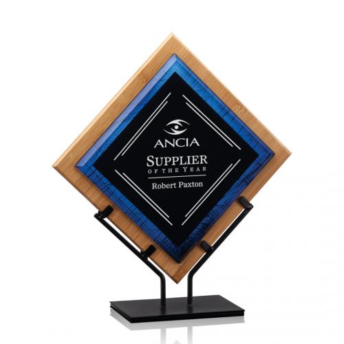 Corporate Awards - Lancaster Blue  Diamond Acrylic Award