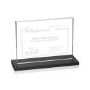 Emperor  Black (Horiz) Rectangle Crystal Award