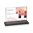 Emperor Full Color Black (Horiz) Rectangle Crystal Award