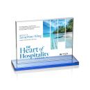 Emperor Full Color Sky Blue (Horiz) Rectangle Crystal Award