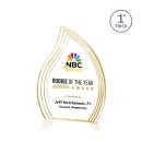 Tidworth Full Color Gold Flame Acrylic Award