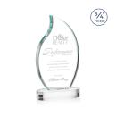 Croydon Clear on Alberton Base Flame Crystal Award