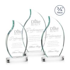 Croydon Clear on Alberton Base Flame Crystal Award - Corporate Awards