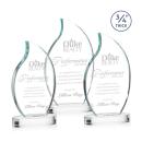 Croydon Clear on Alberton Base Flame Crystal Award