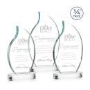 Croydon Clear on Alberton Base Flame Crystal Award