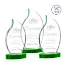 Croydon Green on Alberton Base Flame Crystal Award