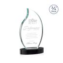 Croydon Black on Alberton Base Flame Crystal Award