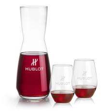 Mason Carafe & Vale Stemless Wine Set - Corporate Recognition Gifts