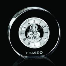 Wilkes Clock - Silver - Crystal Gifts