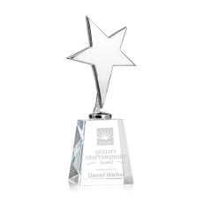 Tuscany Chrome Star on Celestina Base - Clear - Corporate Awards
