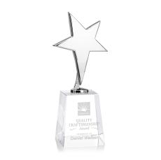 Tuscany Chrome Star on Celestina Base - Clear - Corporate Awards