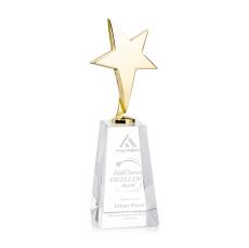 Tuscany Gold Star on Novita Base - Clear - Corporate Awards