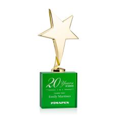 Tuscany Gold Star on Woodlawn Base - Green - Newest Additions