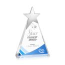 Eglinton Chrome Star Full Color Pyramid Crystal Award