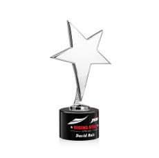 Tuscany Chrome Full Color Black on Marvel Base Star Metal Award - Crystal Star Awards