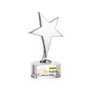 Tuscany Chrome Full Color Clear on Paragon Base Star Metal Award