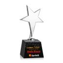 Tuscany Chrome Full Color Black on Robson Base Star Metal Award
