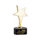 Tuscany Gold Full Color Black on Paragon Base Star Metal Award