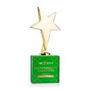 Tuscany Gold Full Color Green on Woodlawn Base Star Metal Award