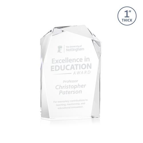 Corporate Awards - Crystal Awards - Donvale Clear Crystal Award