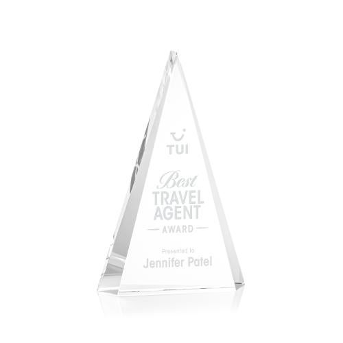 Corporate Awards - Crystal Awards - Helston Clear Diamond Crystal Award