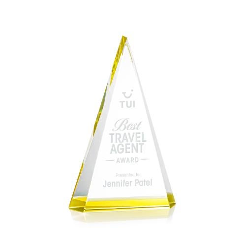 Corporate Awards - Crystal Awards - Helston Gold Diamond Crystal Award