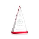Helston Red Pyramid Crystal Award