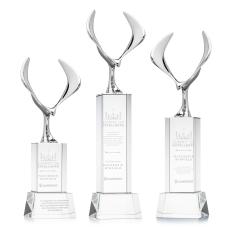 Maverick Eagle Clear on Belcroft Base Animals Crystal Award - Newest Additions